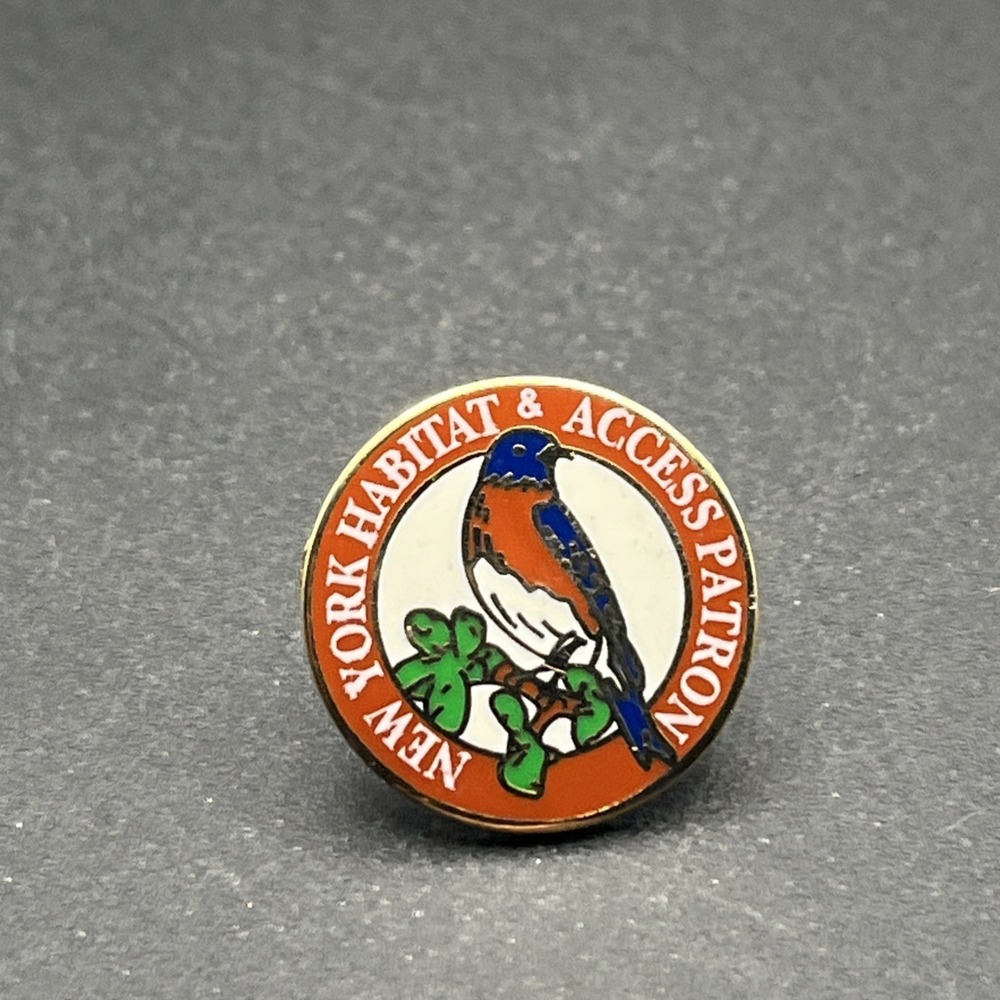 New York Habitat & Access Patron Bird Lapel Hat Pin